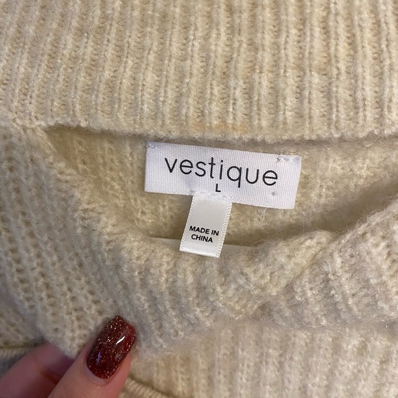 Twist Front Mock Neck Sweater - Picture 3 of 3